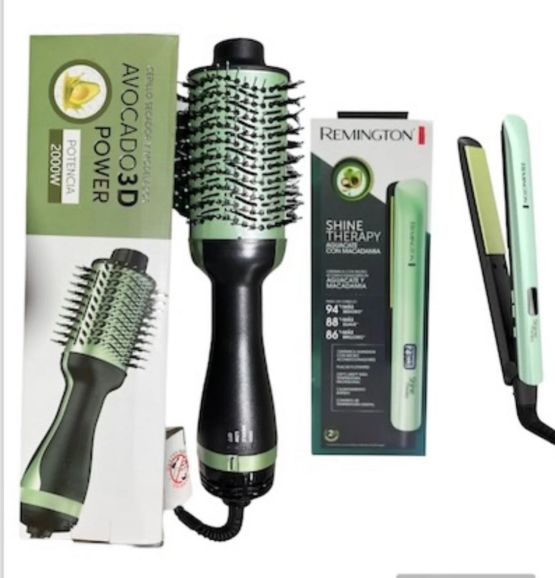 COMBO AGUACATE CEPILLO SECADOR Y PLANCHA