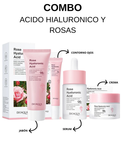 COMBO ROSAS Y ACIDO HIALURONICO BIOAQUA